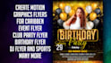 do animate motion graphics event flyer party flyer club night flyer