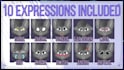 create a furry live2d vtuber model from my template