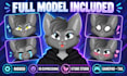 create a furry live2d vtuber model from my template