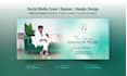 design facebook cover banner, linkedin cover, twitter header