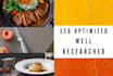 write and rewrite food blogs, recipes, and articles