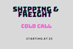 do cold calling for shipping and freight companies
