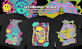 do stunning trippy t shirt design for you