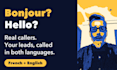 do bilingual french and english cold calling and appointment setting