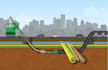 create a ground drilling process diagram