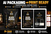 convert ai packaging design concepts into professional print ready artwork