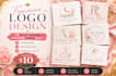 design a luxury feminine logo for beauty boutique or skincare brand