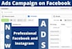 be your professional facebook and ig ads campaign manager