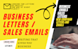 write sales letters, business and professional emails