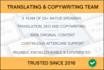 provide translation of multiple language pairs by native speakers