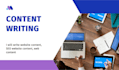 write SEO blog, website and unique content writing
