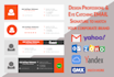design a professional clickable HTML email signature