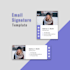 create a clickable and editable HTML email signature