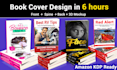 design amazon kdp book cover design, 3d book cover mockup