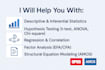 perform statistical data analysis using IBM spss and amos