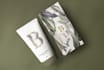 design creative and minimal cosmetic  label and mockup
