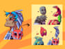 design epic anime cartoon nft collection
