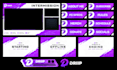 create custom twitch overlay and stream package for youtube, kick, and twitch