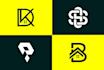 do unique initial letter logo creation