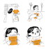 do a cute custom cartoon comic stip