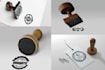 create digital rubber stamp logo and seal wax