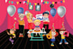 create colorful children book illustrations