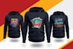 create custom tshirt, hoodie, and hoodie graphic for clothing brand and merch