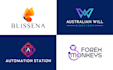do modern timeless, tech, crypto, startup, and app logo