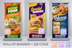design roll up banner with qr code free