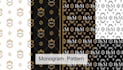 create logo pattern monogram pattern pattern design