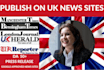 write and distribute UK press release on UK news sites with do follow backlink