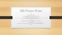 do any type of assignment on ms power point