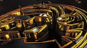 create a luxury 3d gold coin logo animation intro for crypto and finance brands