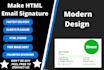 make modern HTML signature