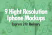 design high quality iphone screens mockups for your website, app