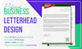 do letterhead, invoice, and email signature