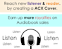 convert your book cover to an acx cover for your audiobook