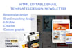 design a professional newsletter or HTML email template
