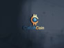 design crypto coin, token, nft, cryptocurrency, technology, gaming, esports logo