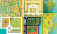 design unique vector map, event map or city map illustration