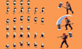 create pixel art character, sprite, tile, game asset