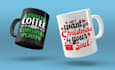 custom mug, drinkware, and print on demand product artwork