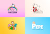 design cute or funny cartoon style logo