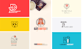 do professional modern minimalist line art, custom,  brand and badge logo design