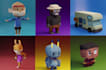 create 1000 3d nft items, collectibles, characters in voxel art