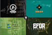 do custom minimalist and modern logo design
