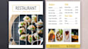 create restaurant menu card,flyers and banner