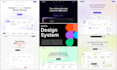 design website UI UX in figma with custom design system