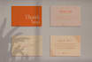 design feminine thank you cards and packaging