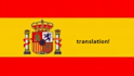 translate english to spanish